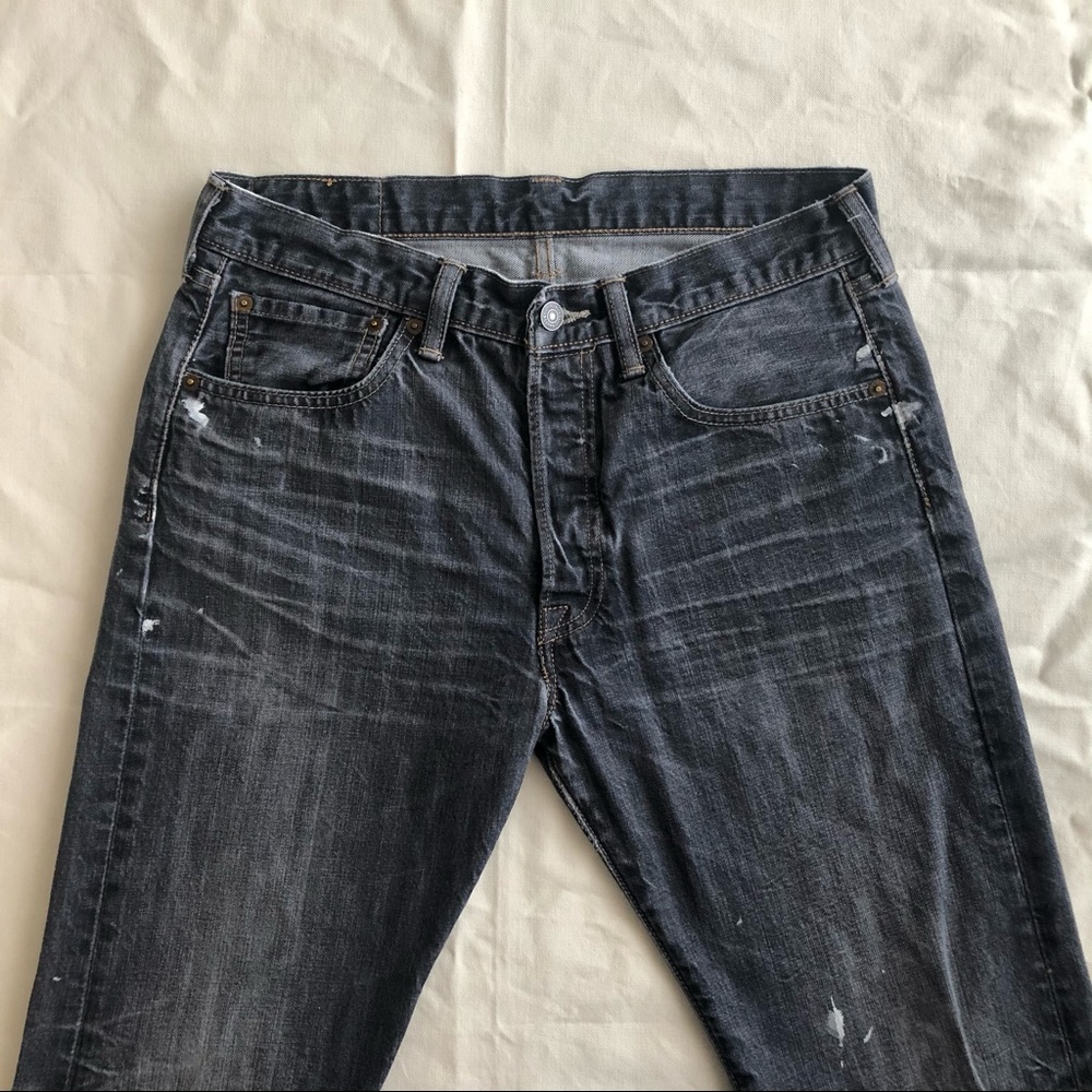 COPY - Attractively worn dark gray 501s